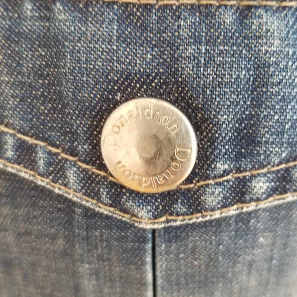 RARE VTG Donaldson The Walt Disney Co. Denim Midi Length Denim Skirt Sz 6 /40 - Picture 12 of 12